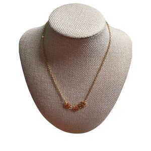 Slide Jewels 18K Gold Plated Convertible Daisy Necklace Bracelet Set NWOT